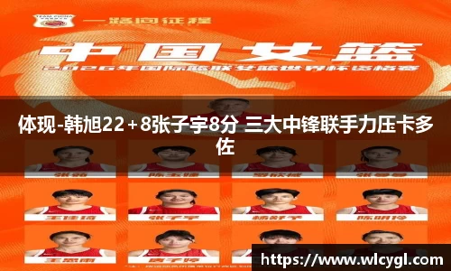 体现-韩旭22+8张子宇8分 三大中锋联手力压卡多佐